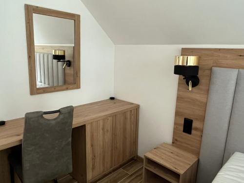 Apartmány u Mrázaにあるベッド
