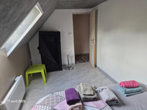 Postel nebo postele na pokoji v ubytování LE CROC en BAIE