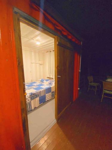 Postel nebo postele na pokoji v ubytování A Casa Raiz Containers