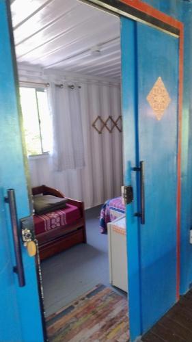 Postel nebo postele na pokoji v ubytování A Casa Raiz Containers