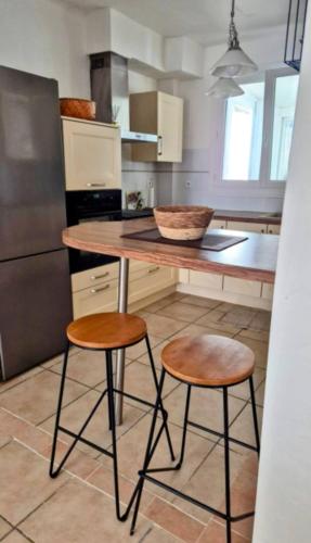 Una cocina o cocineta en Le kokon
