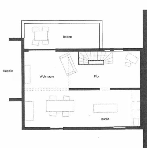 a floor plan of a house at Ferienhaus Fachwerk Sanct Peter in Bad Neuenahr-Ahrweiler