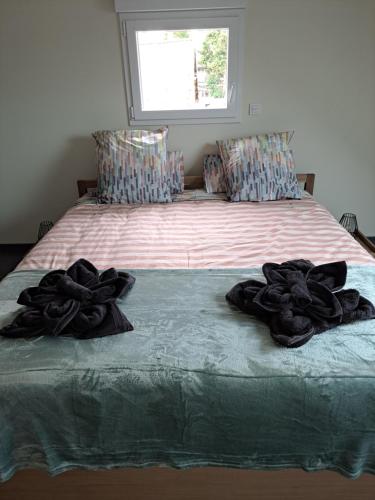 Cama o camas de una habitación en Gîte Ô Bo Bois