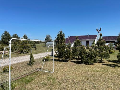 a goal in the yard of a house at Feniksiukas in Agluonėnai