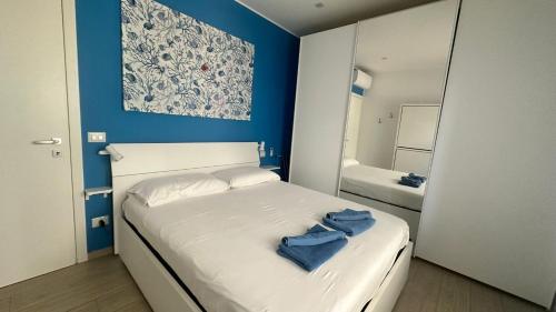 Katil atau katil-katil dalam bilik di BiloVarazze with Terrace