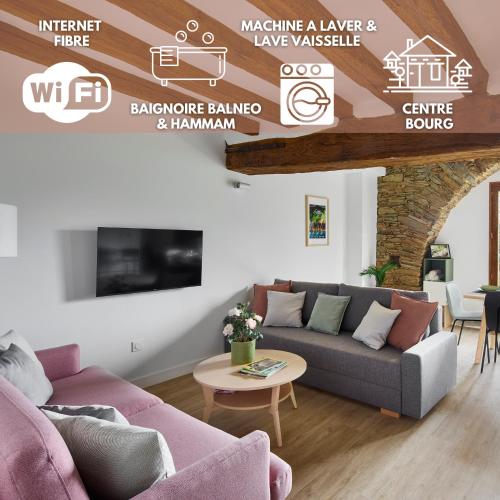 Charmante Maison - Le Cœur des Hommes - Wifi, Balnéo, Hammam