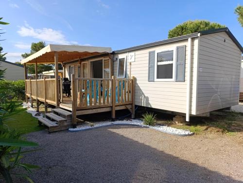Mobil-home tout confort camping Mar Estang à Canet en roussillon