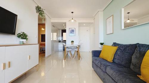 TV a/nebo společenská místnost v ubytování Marina suite