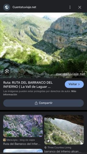 a page of a website with a picture of a mountain at Ático in Pego