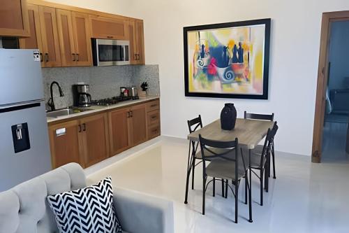 Dapur atau dapur kecil di Moderno Apartamento en el Centro para Dos