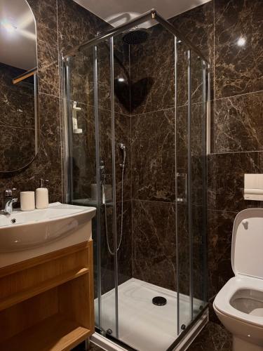 Koupelna v ubytování Stari Hrast Apartmani