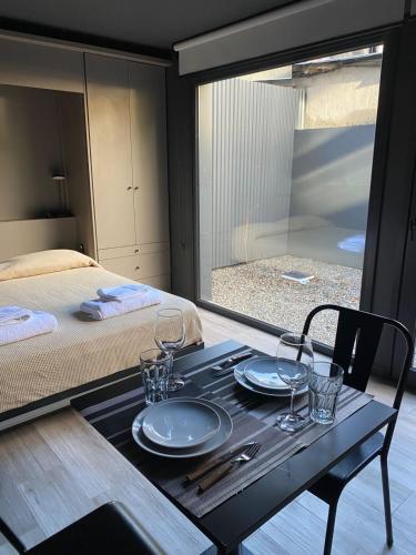 Postel nebo postele na pokoji v ubytování Edificio Pantera - monoambiente de diseño