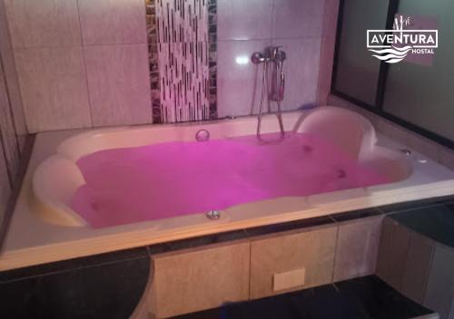 Koupelna v ubytování Hostal Aventura