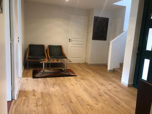 Χώρος καθιστικού στο Appartement Rez de chaussée