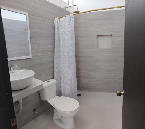 Koupelna v ubytování Gallardos Suite