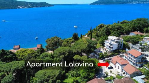 an apartment in a villa on the shore of a lake at Lalovina Apartment in Herceg-Novi