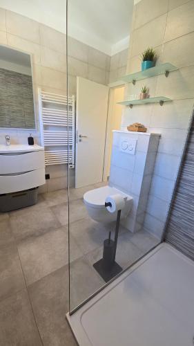 Koupelna v ubytování Apartment Mila