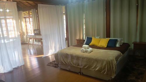 Postel nebo postele na pokoji v ubytování Estalagem Fernandes