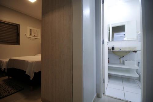 Ένα μπάνιο στο Apartamento em Olimpia - SP