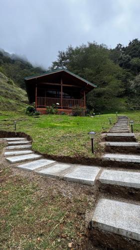 Paisaje cerca de este chalet de montaña