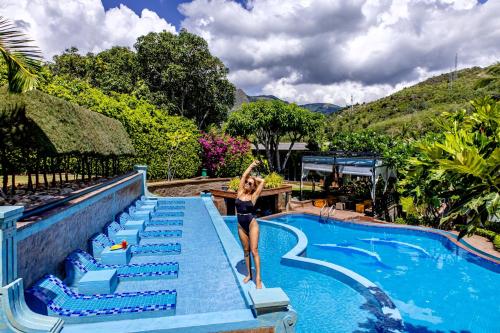Bazén v ubytování Green Oasis Nha Trang Resort nebo v jeho okolí
