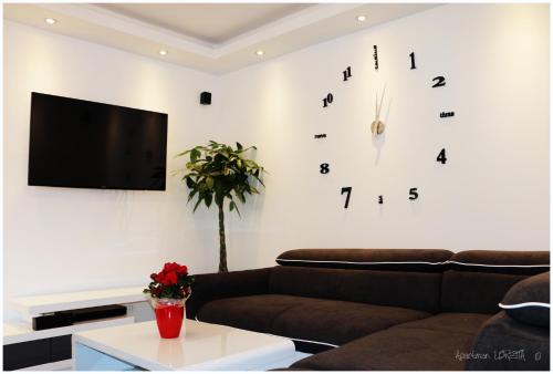 TV a/nebo společenská místnost v ubytování Apartman LORETTA