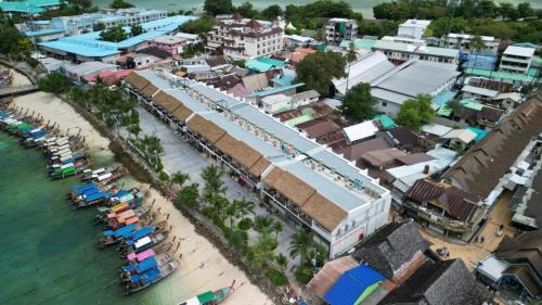 an aerial view of a resort next to the water at Phi Phi at Pier in Phi Phi Don