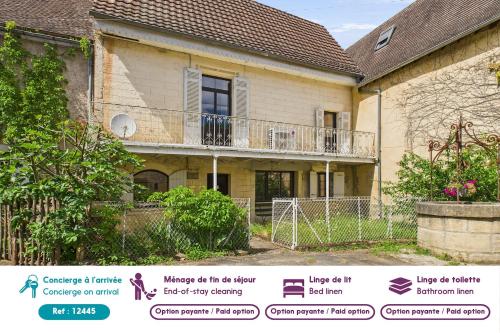 Maison pour 5 avec cour extérieure dans le centre