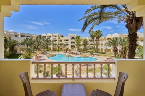 a view of the resort from the balcony at Les Quatre Saisons Ex Baya Beach in Djerba