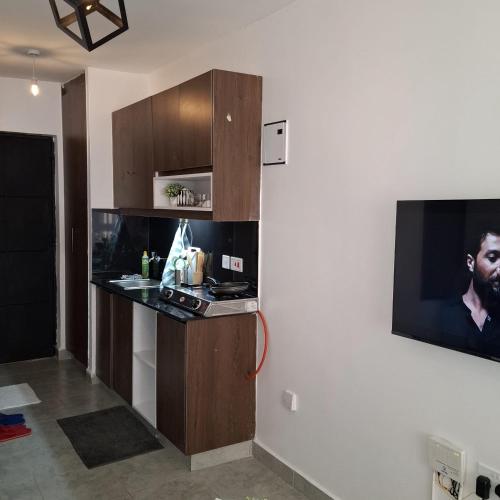 Kuchyň nebo kuchyňský kout v ubytování Amani Nest