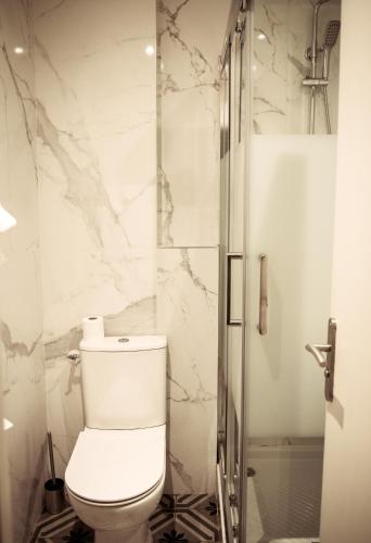 Koupelna v ubytování Hotel Le M