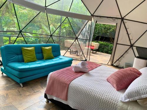 Posezení v ubytování Eco Boutique-Sierra