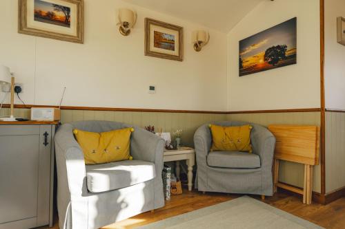 Zona de estar de Fotheringhay Glamping