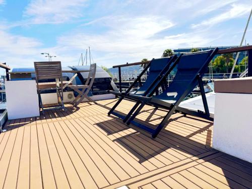 Balkón alebo terasa v ubytovaní Casa Flotante en el Puerto de Vigo - Different Charter