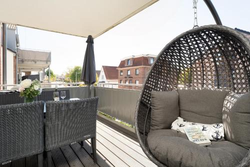 Χώρος καθιστικού στο Ostseequartier Ruhe-Deck