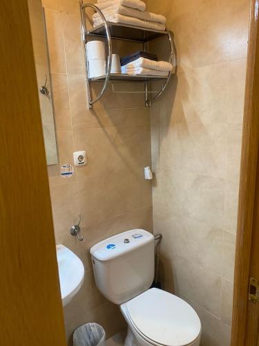 Koupelna v ubytování Hostal Retiro