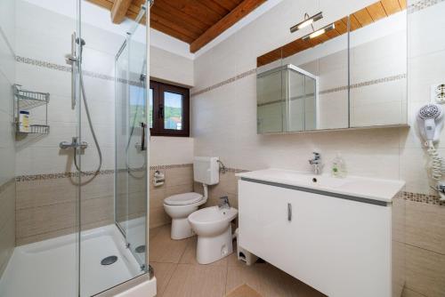 Koupelna v ubytování Apartment Dani