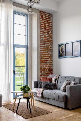Posezení v ubytování Apartmani Pobeda