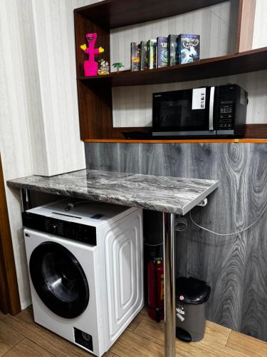 ครัวหรือมุมครัวของ HotelFrost