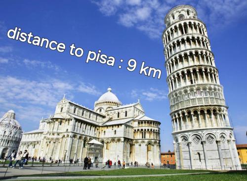 a picture of the leaning tower of pisa at Molina apartment 213 in Pugnano