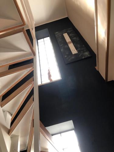 an overhead view of a room with a window at La Casa di Luna in Sant’Angelo