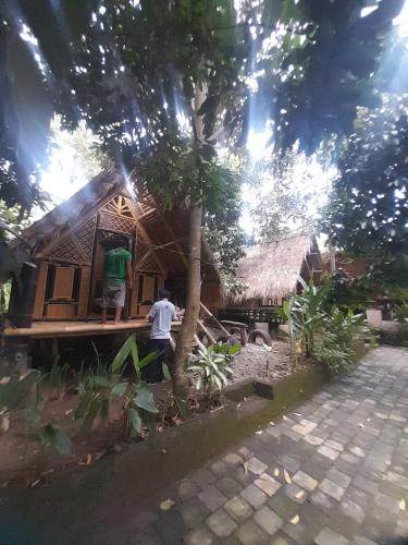 Κήπος έξω από το KLM Bungalow Lombok