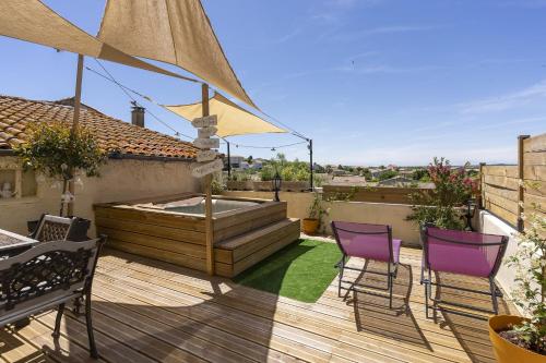 Logement féerique SPA & terrasse - proche Pézenas