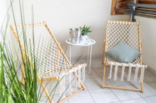 Évasion Chic - Plages Terrasse, clim 2 ,Parkings