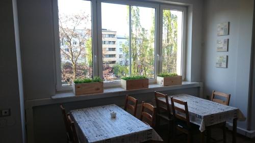 Χώρος καθιστικού στο HELLO Gdynia Hostel