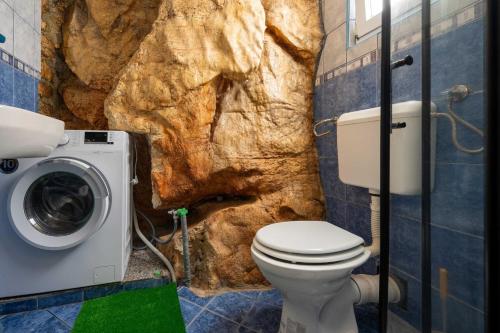 Koupelna v ubytování Apartments Vrabac