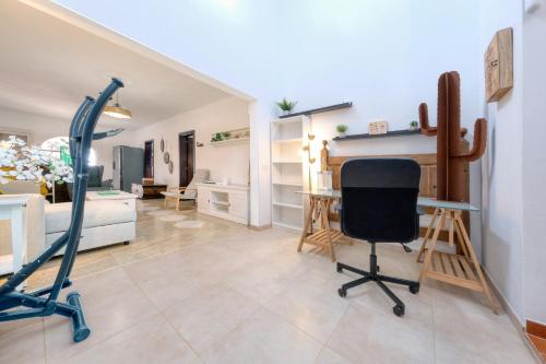Χώρος καθιστικού στο NoPasaNada Tu casa en Lanzarote