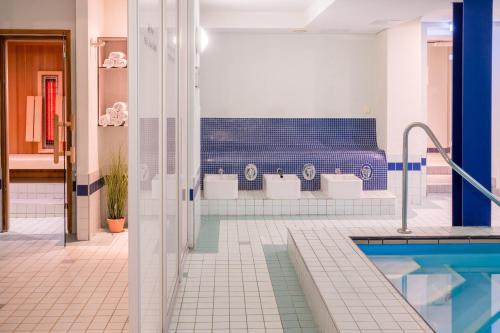 Koupelna v ubytování Hotel Rennschuh