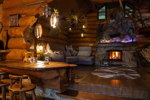Χώρος καθιστικού στο Forest House exclusive