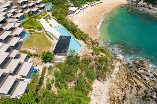 an aerial view of a beach with houses at 3061 - Amanecer B2 in Tangolunda